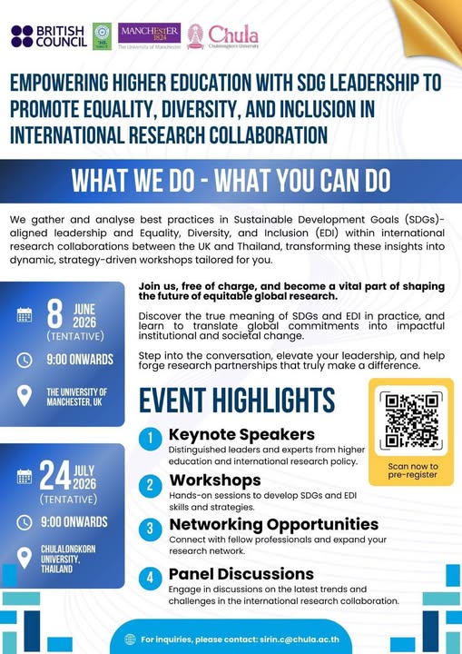 Lead the Future of Global Research through SDG & EDI Integration